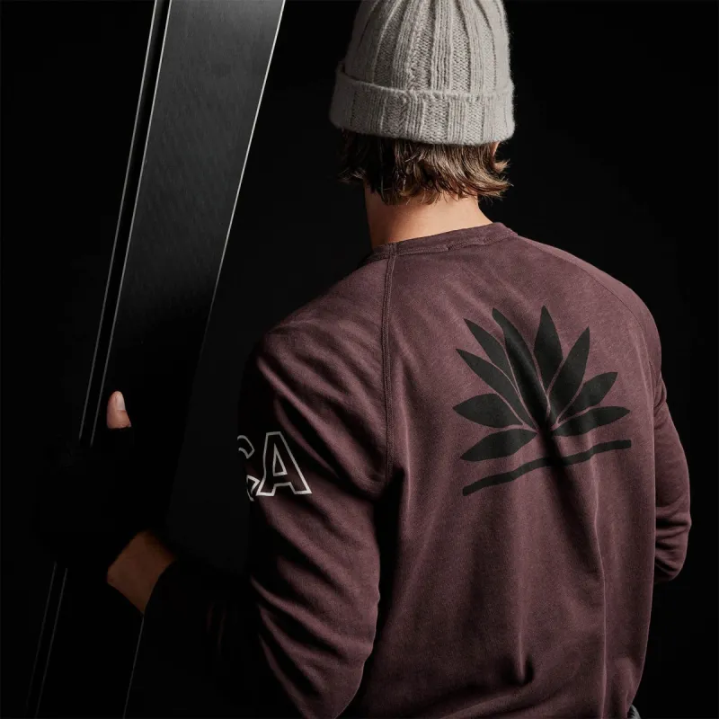 Lotus Graphic French Terry Sweatshirt - Dahlia sold by James Perse