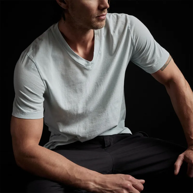 Short Sleeve V Neck - Ocean Spray Pigment made by James Perse