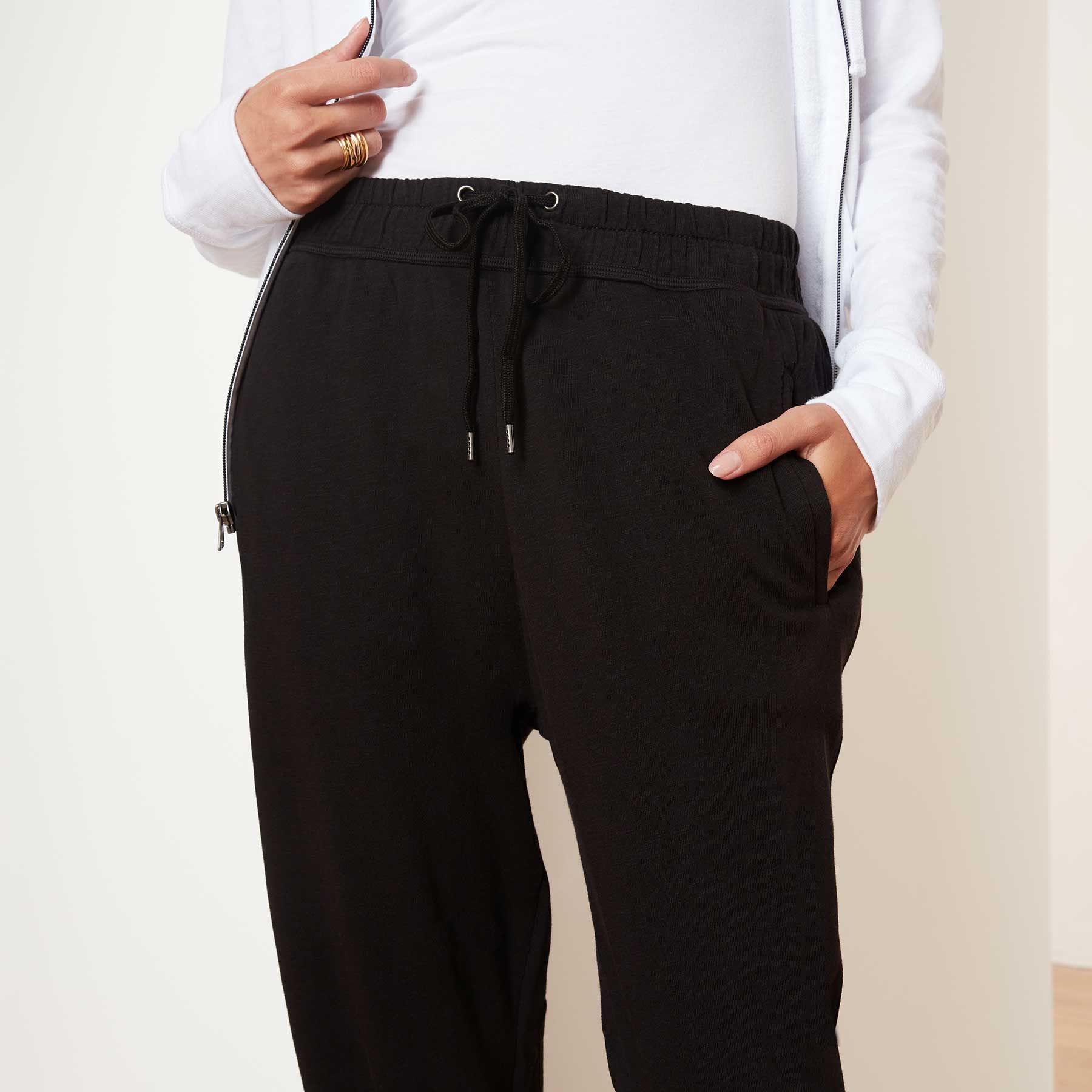 Vintage French Terry Relaxed Sweatpant - Black sold by James Perse product image thumbnail 4