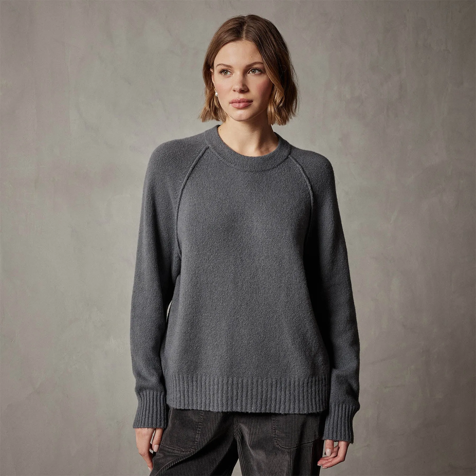 Cotton Cashmere Blend Pullover - Flint sold by James Perse product image thumbnail 4