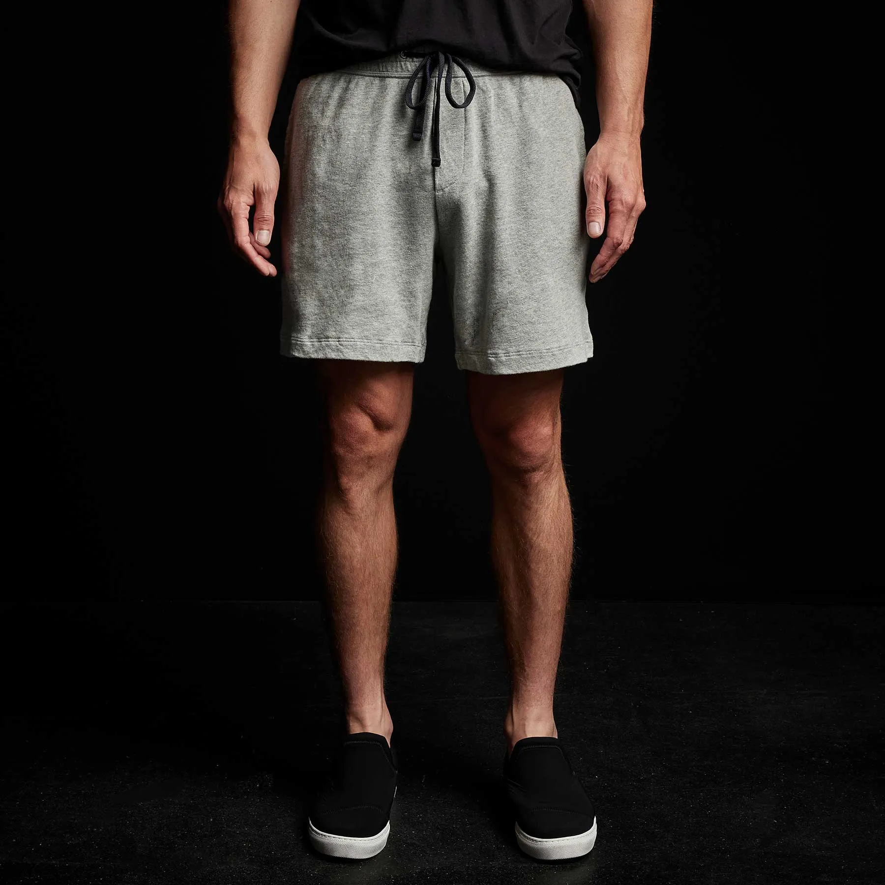 French Terry Sweat Short - Heather Grey sold by James Perse product image thumbnail 2