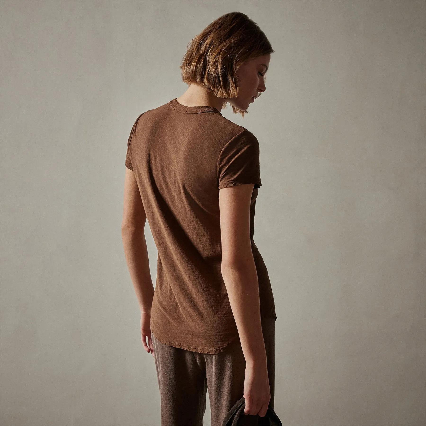 Sheer Slub Crew Neck Tee - Fox sold by James Perse product image thumbnail 4