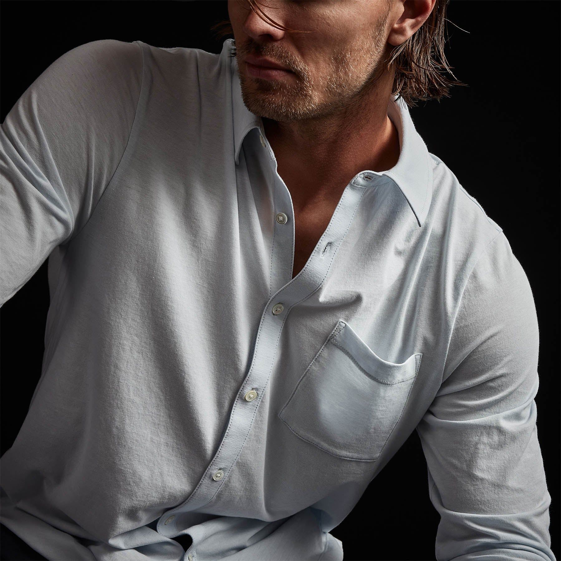 Clean Finish Jersey Shirt - Memory sold by James Perse product image thumbnail 2