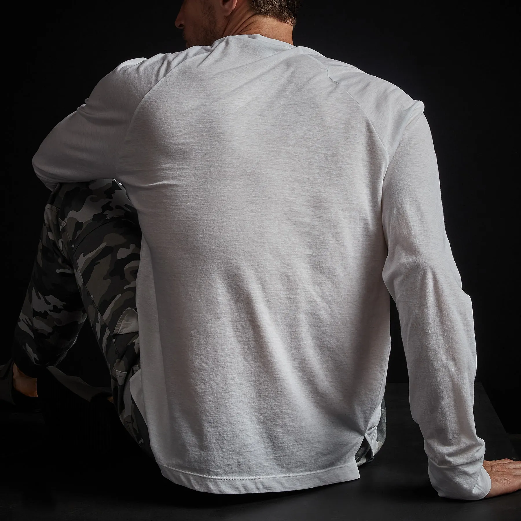 High Twist Recycled Jersey Raglan - White sold by James Perse product image thumbnail 4