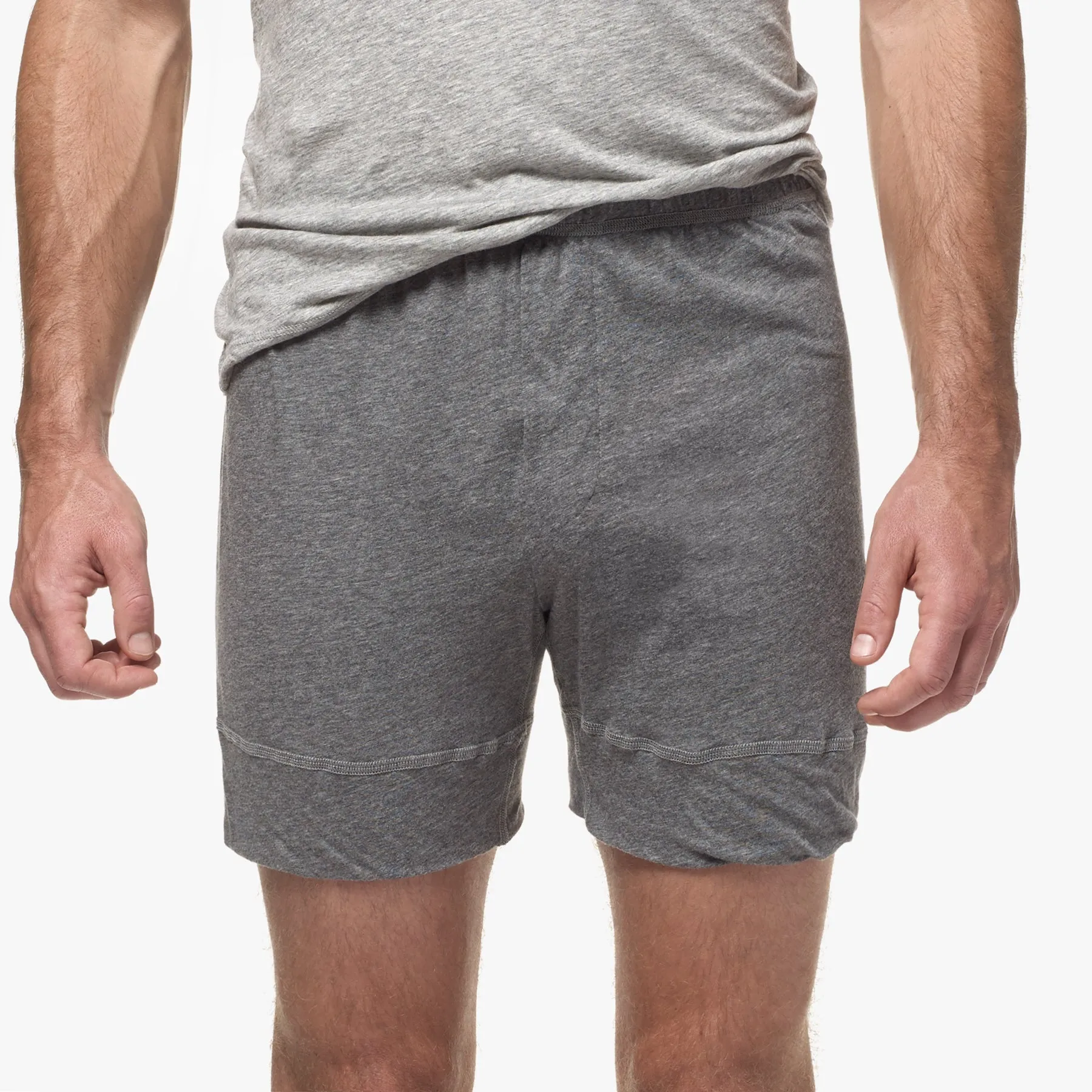Boxer Short - Heather Charcoal sold by James Perse