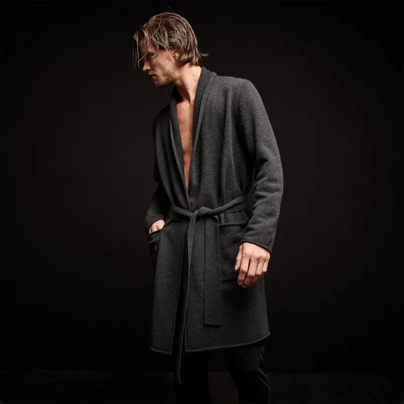 Recycled Cashmere Robe - Coal sold by James Perse