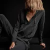 Vintage French Terry Zip Up Hoodie - Magma Pigment sold by James Perse
