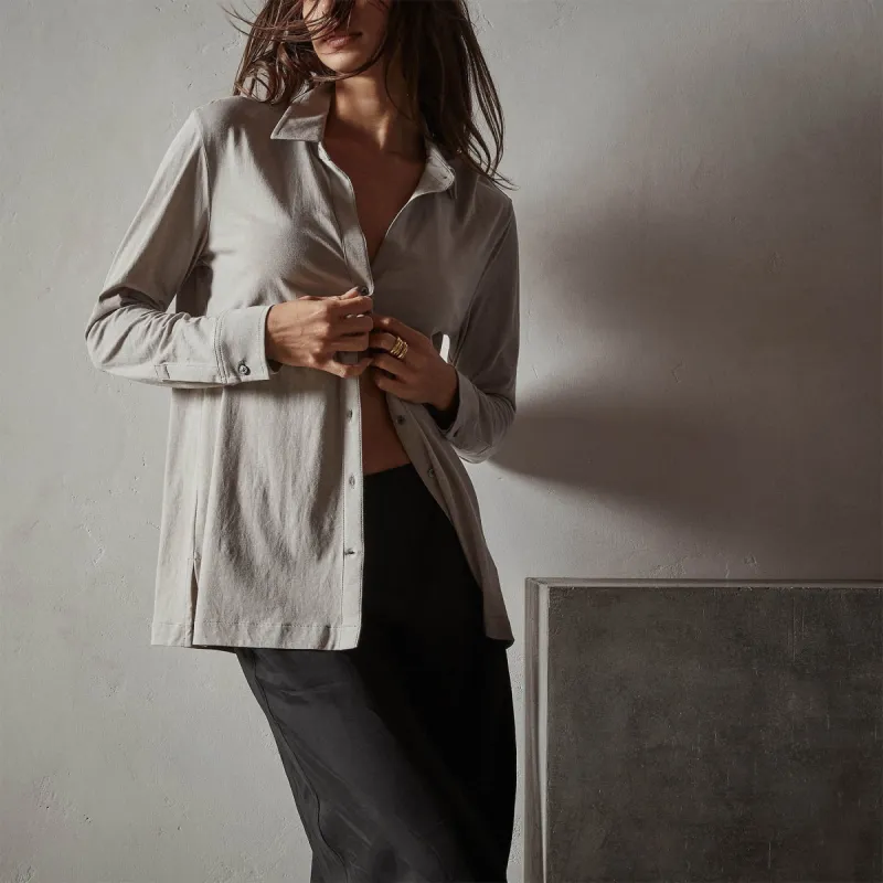Clean Finish Jersey Shirt - Dapple sold by James Perse
