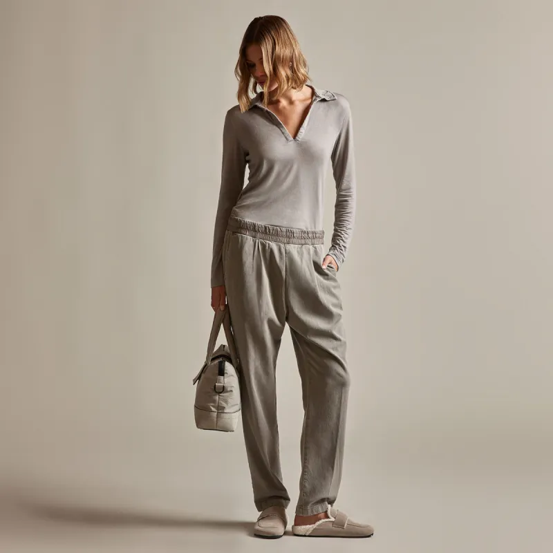 Single Pleat Relaxed Pant - Dapple Pigment sold by James Perse