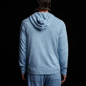 Vintage French Terry Zip Up Hoodie - Delta Pigment sold by James Perse