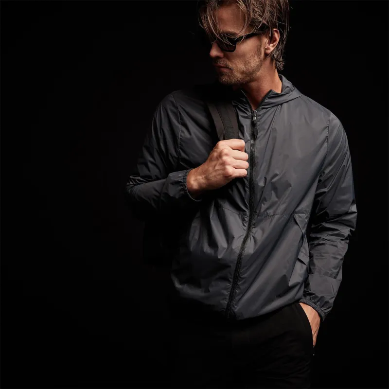 Lightweight Hooded Windbreaker - Carbon sold by James Perse