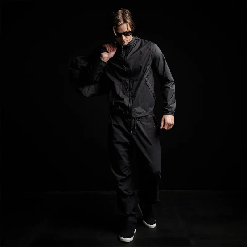 Lightweight Hooded Windbreaker - Black made by James Perse