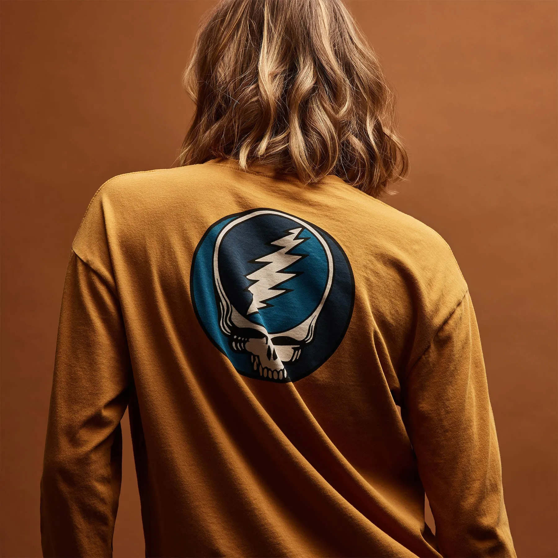 Grateful Dead Long Sleeve - Comet Pigment/Navy sold by James Perse