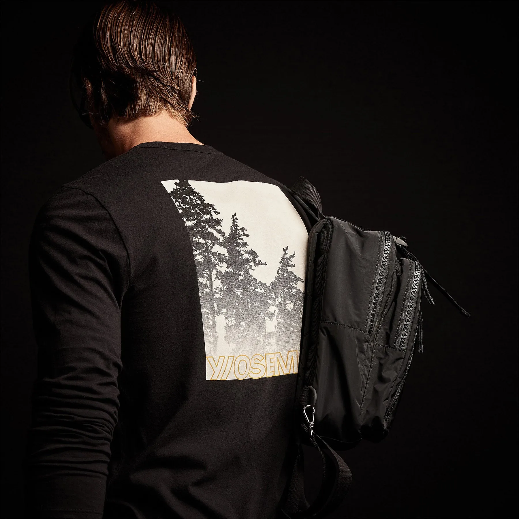 Mountain Terrain Graphic Tee - Black sold by James Perse product image thumbnail 3