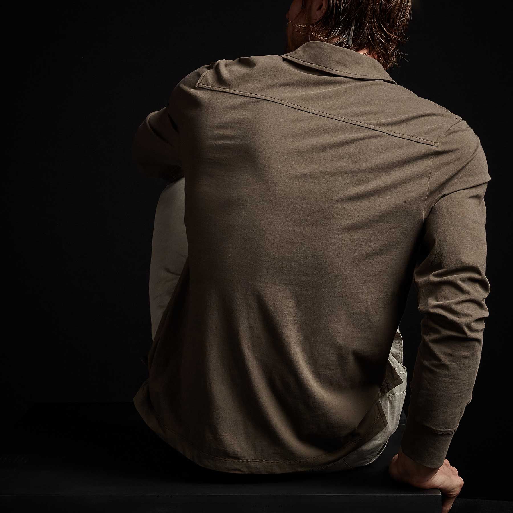 Clean Finish Jersey Shirt - Old Whiskey sold by James Perse product image thumbnail 4