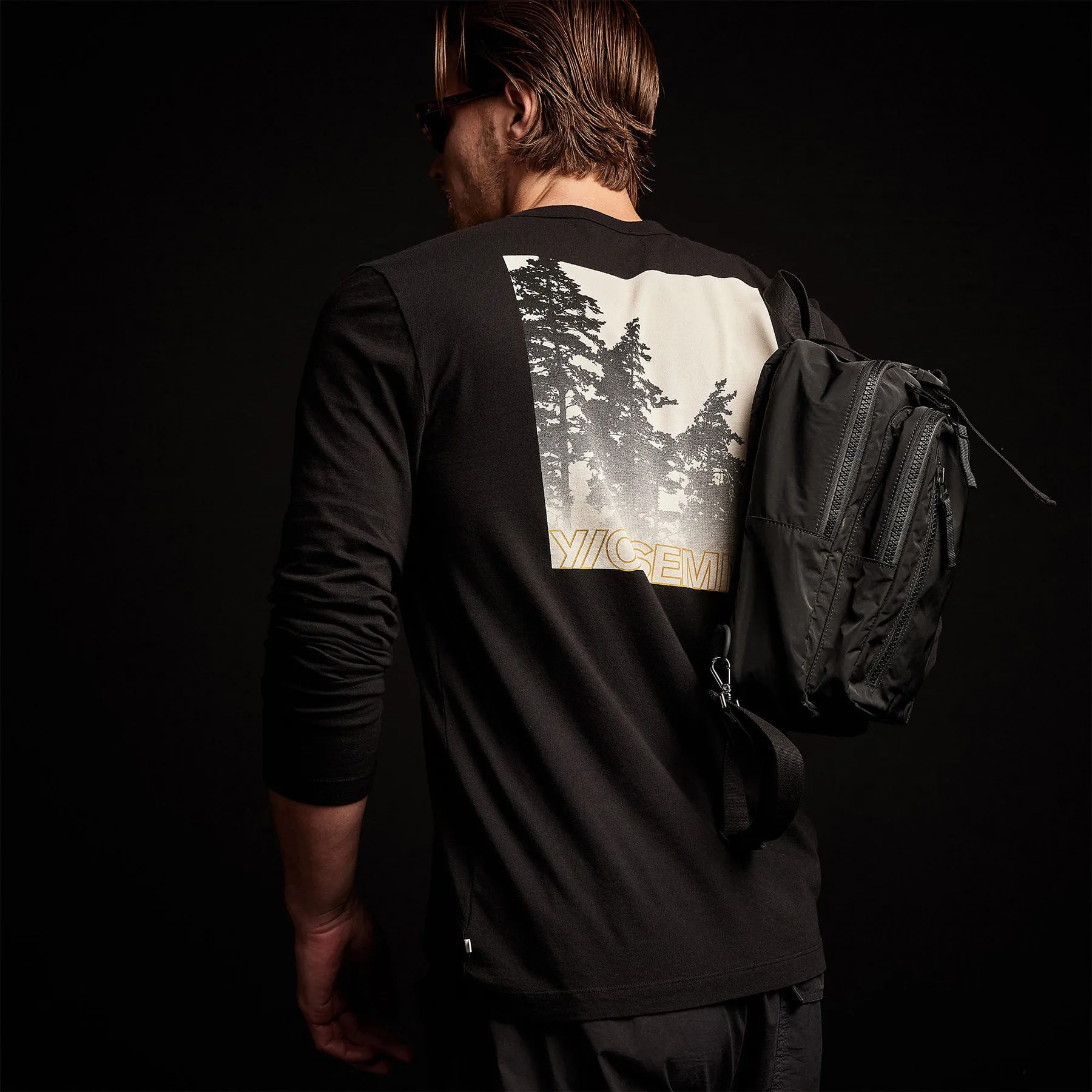 Mountain Terrain Graphic Tee - Black sold by James Perse