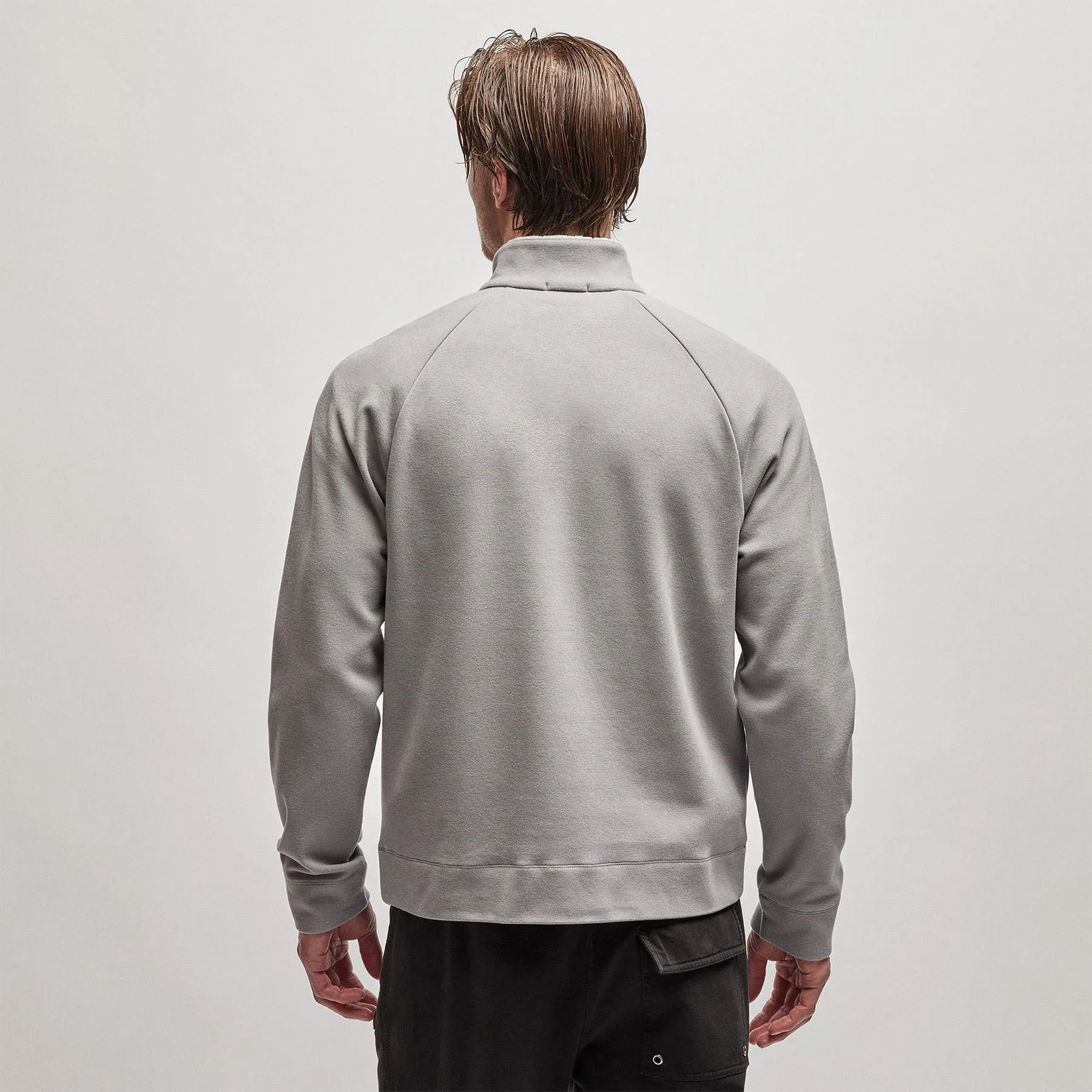 Sherpa Lined Scuba Half Zip - Silver Grey sold by James Perse product image thumbnail 4