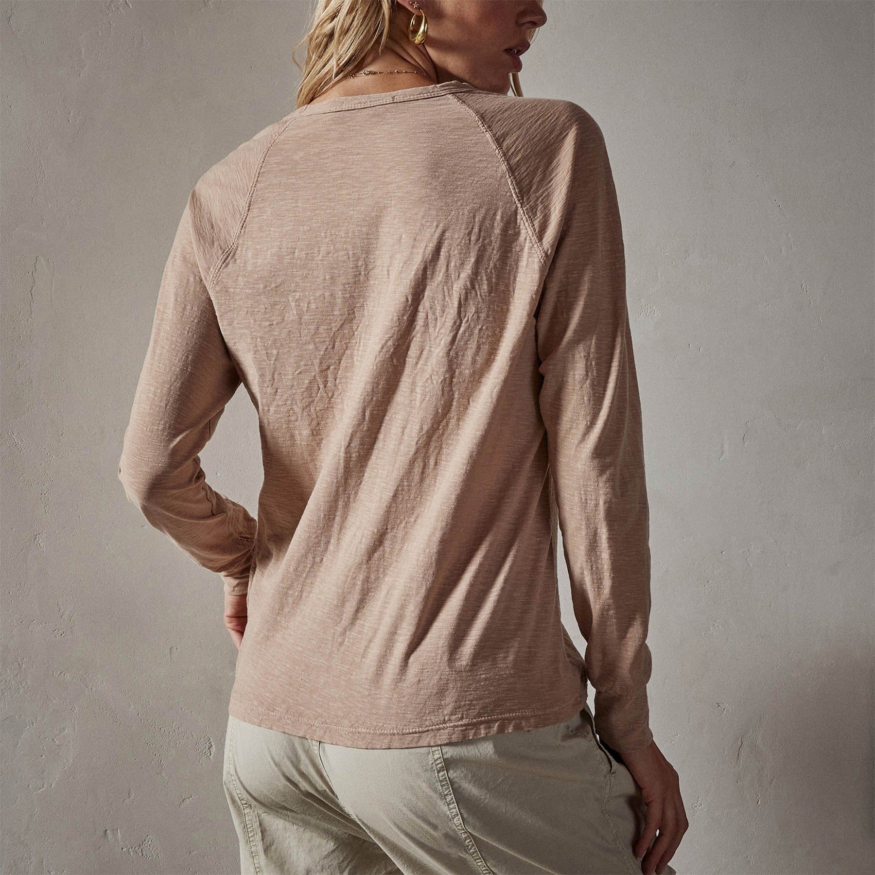 Reverse Slub Jersey Raglan Crew - Jodhpur Pigment sold by James Perse product image thumbnail 3