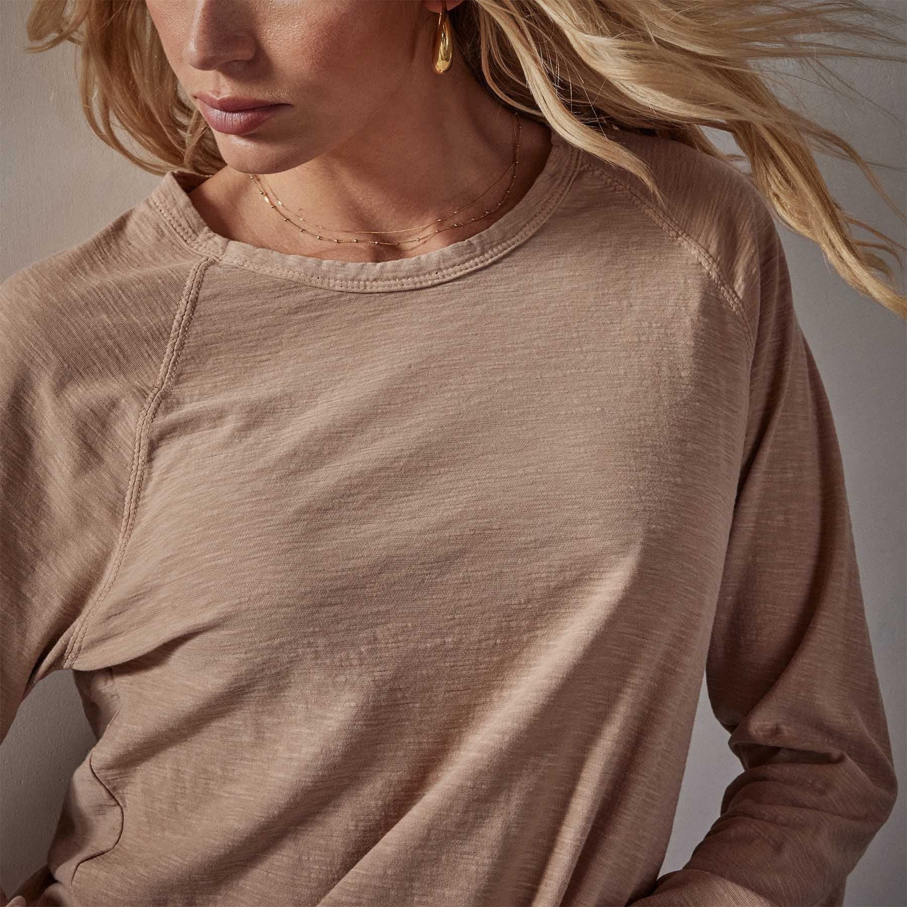 Reverse Slub Jersey Raglan Crew - Jodhpur Pigment sold by James Perse product image thumbnail 2