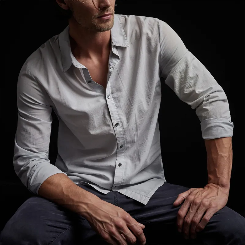 Standard Shirt - Blue Fog Pigment sold by James Perse