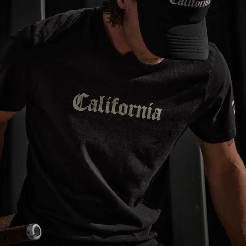 CA Gothic Short Sleeve Crew - Black sold by James Perse