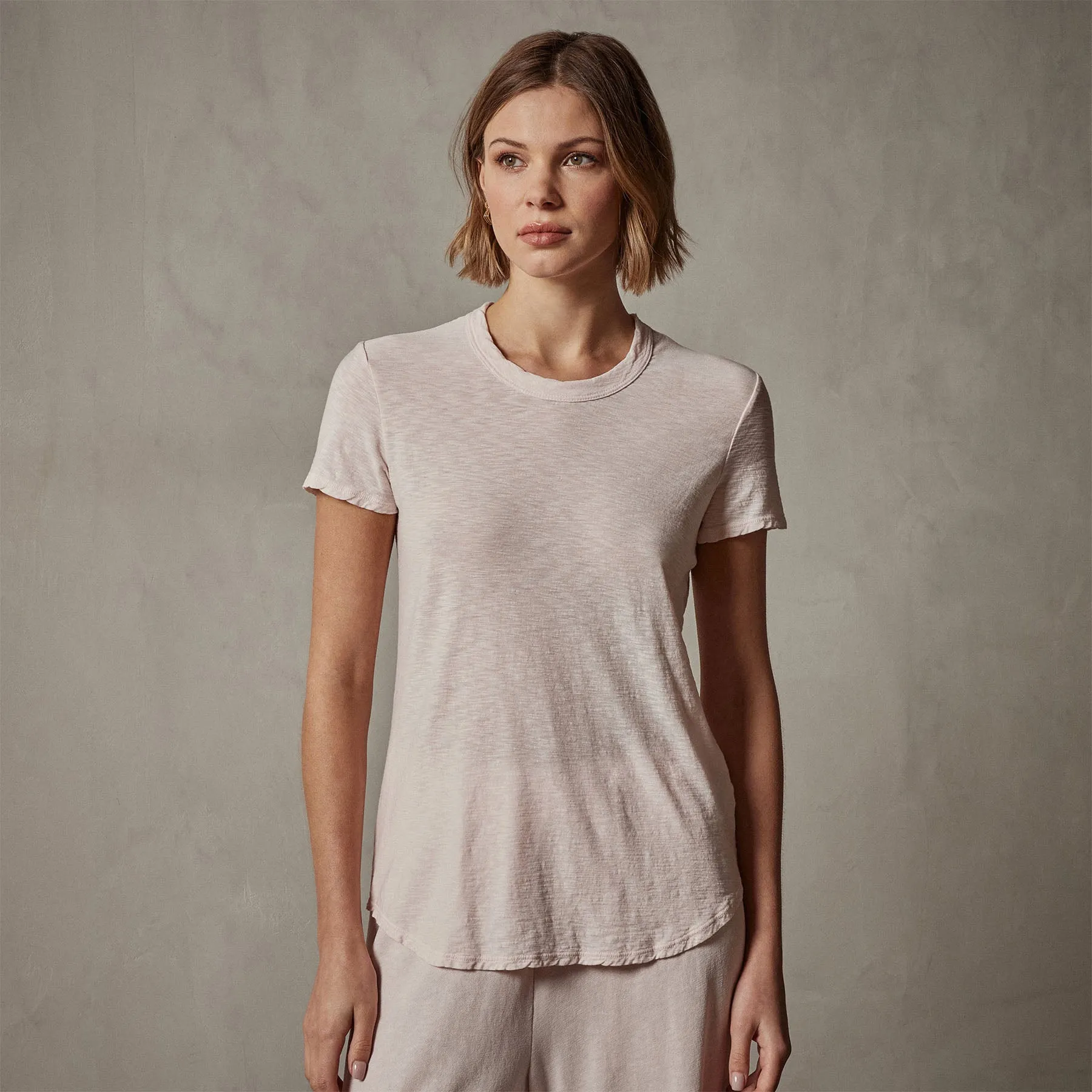 Sheer Slub Crew Neck Tee - Zephyr sold by James Perse product image thumbnail 3