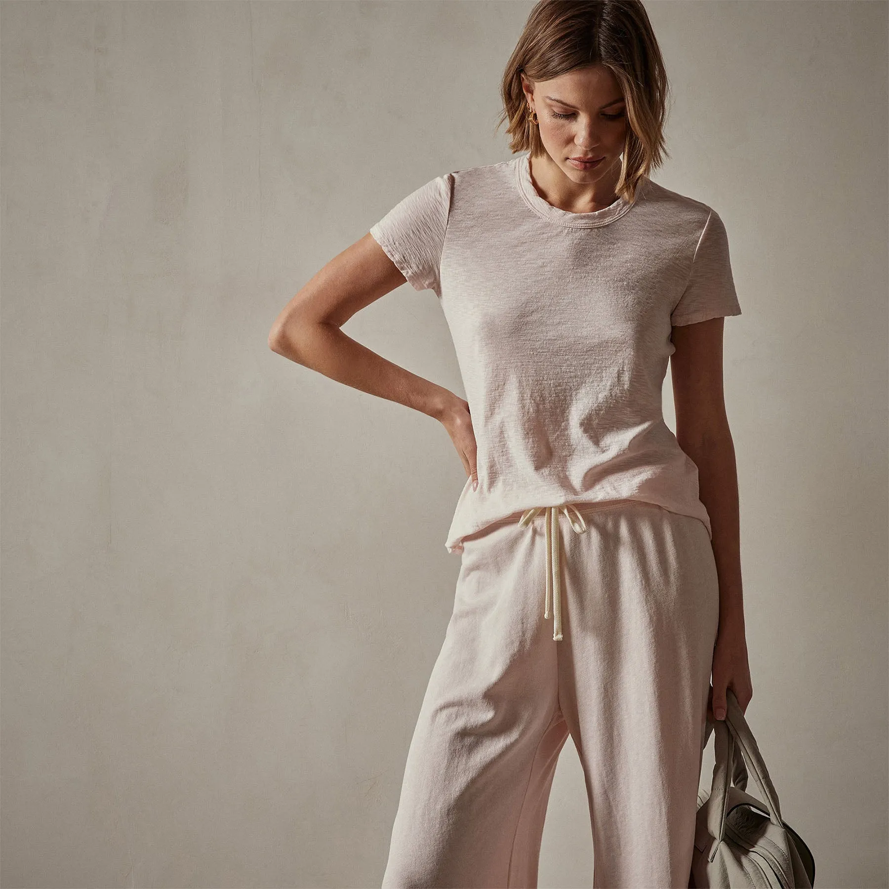 Sheer Slub Crew Neck Tee - Zephyr sold by James Perse product image thumbnail 2