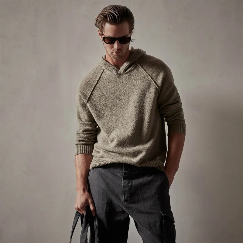 Bayshore Cashmere Hoodie - Khaki sold by James Perse