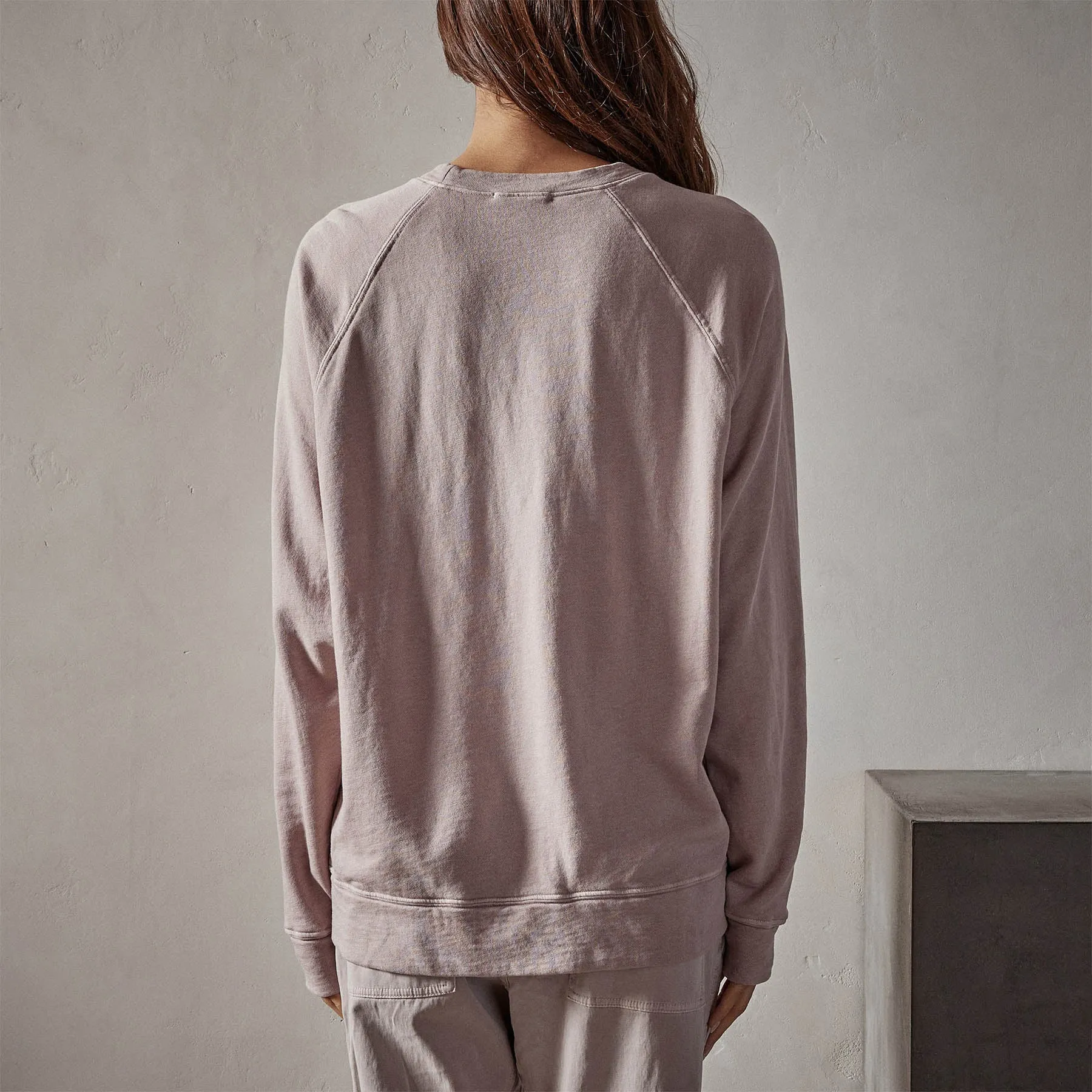 Vintage French Terry Relaxed Sweatshirt - Calamine Pigment sold by James Perse product image thumbnail 5