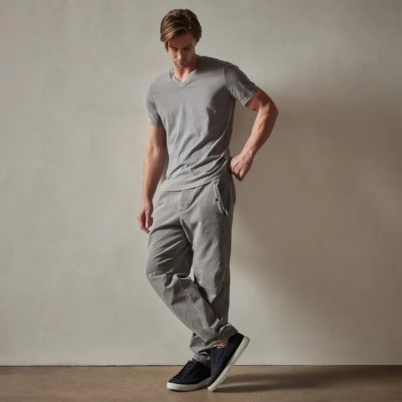 Short Sleeve V Neck - Silver Grey Pigment sold by James Perse