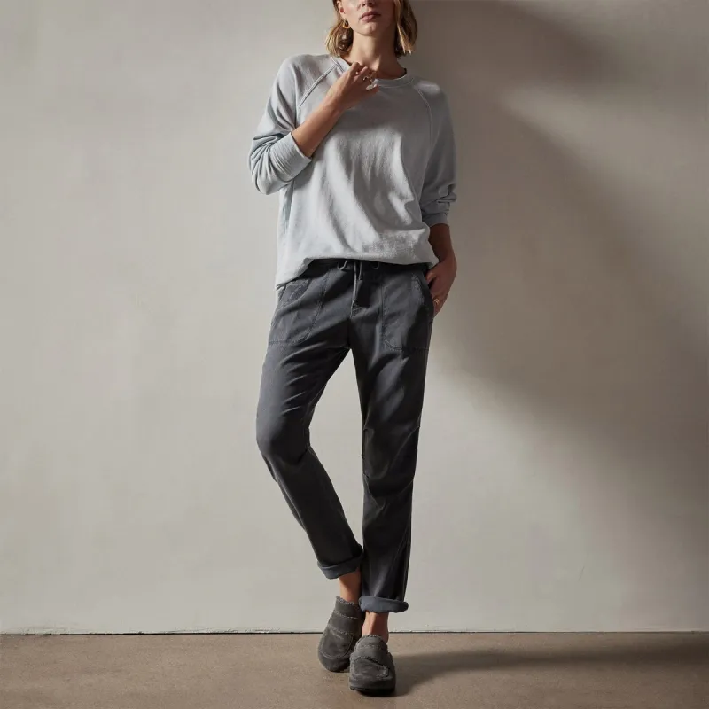 Vintage French Terry Relaxed Sweatshirt - Baby Blue Pigment sold by James Perse