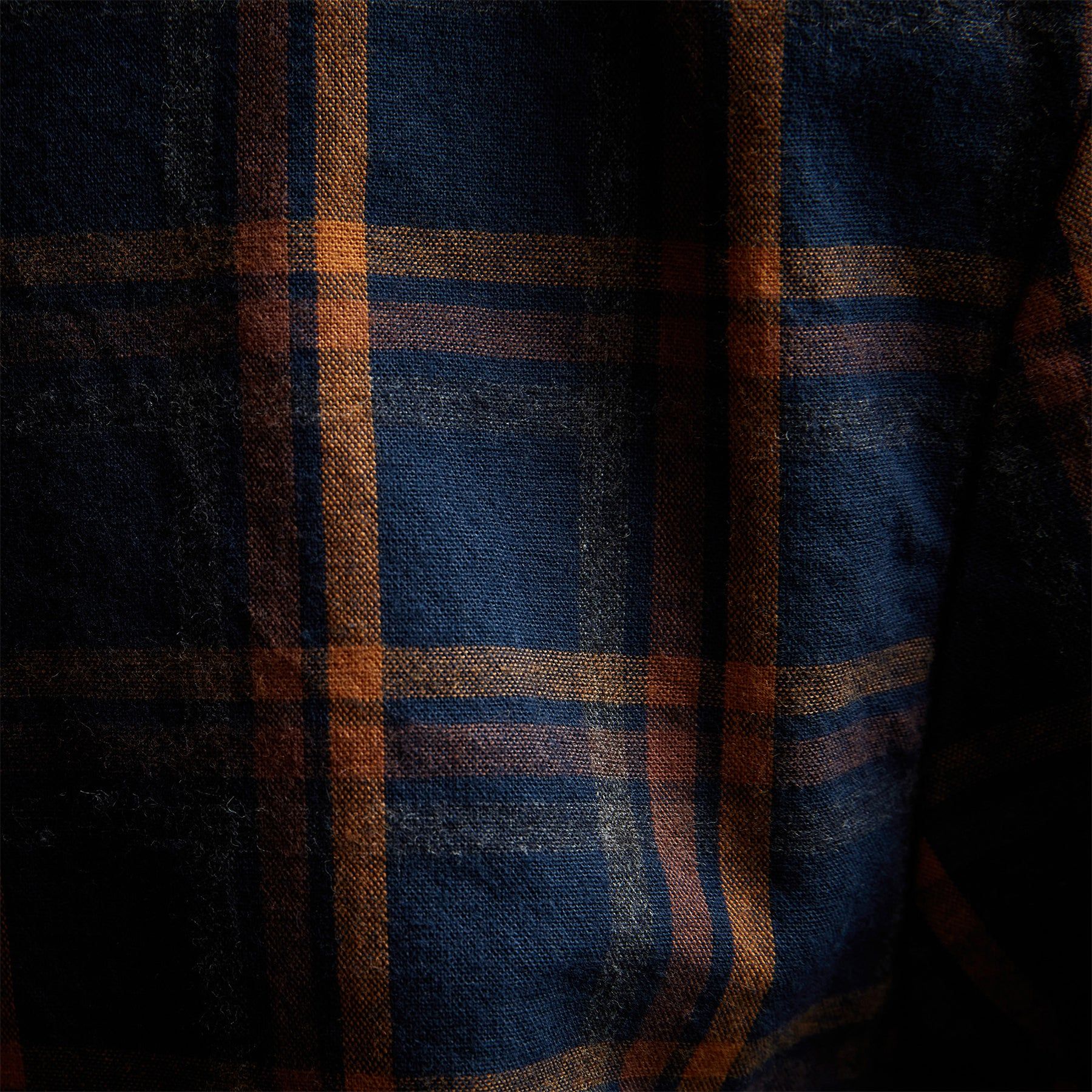 Brushed Cotton Plaid Shirt - Titan/Amber sold by James Perse product image thumbnail 5