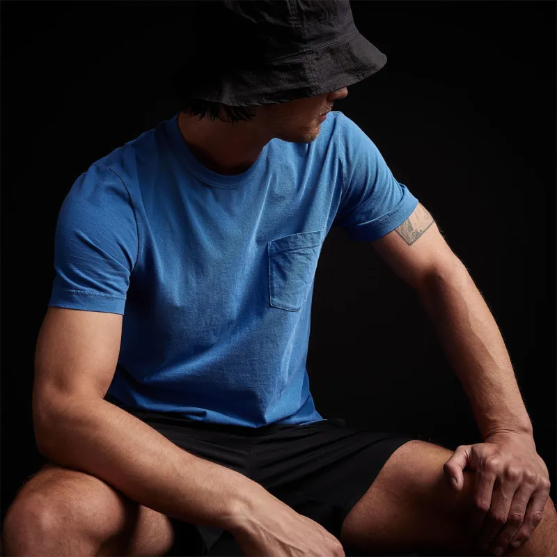 Lightweight Jersey Pocket Tee - Electric Blue Pigment sold by James Perse