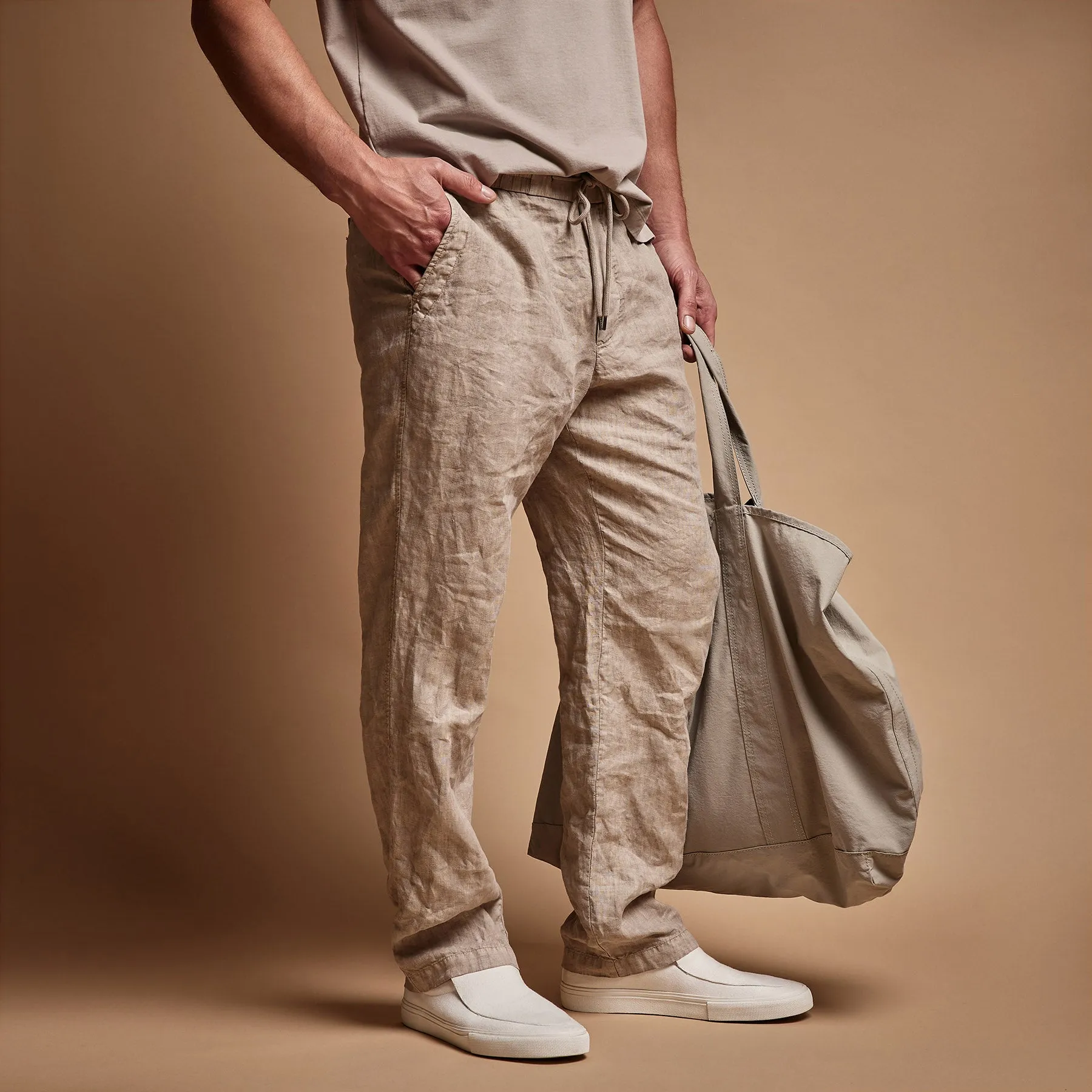 Relaxed Linen Pant - Mineral Pigment sold by James Perse product image thumbnail 2