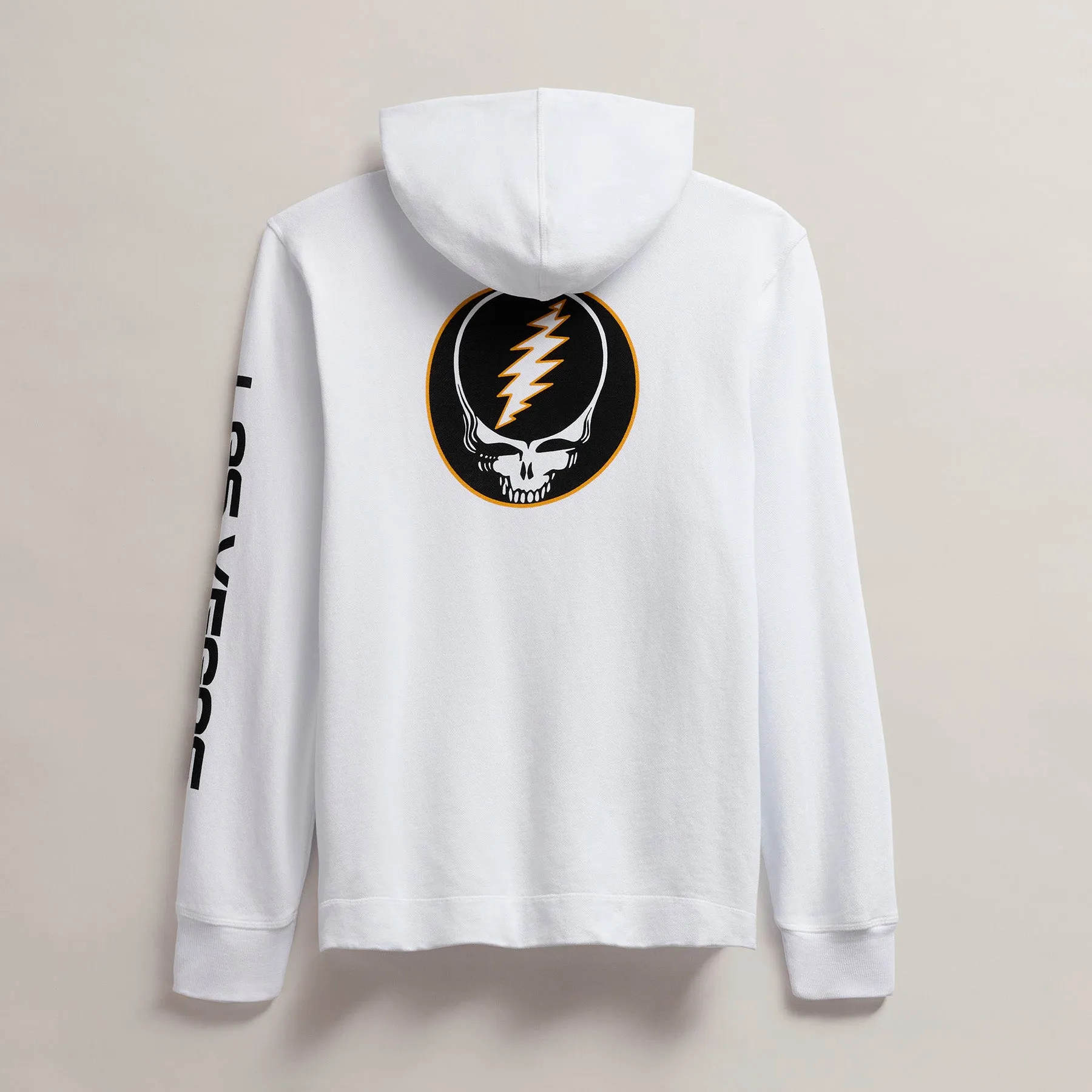 Men's Grateful Dead Lightning Bolt Hoodie - White/Cadmium sold by James Perse product image thumbnail 2