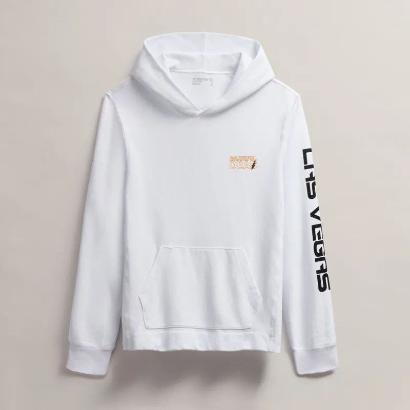 Men's Grateful Dead Lightning Bolt Hoodie - White/Cadmium sold by James Perse