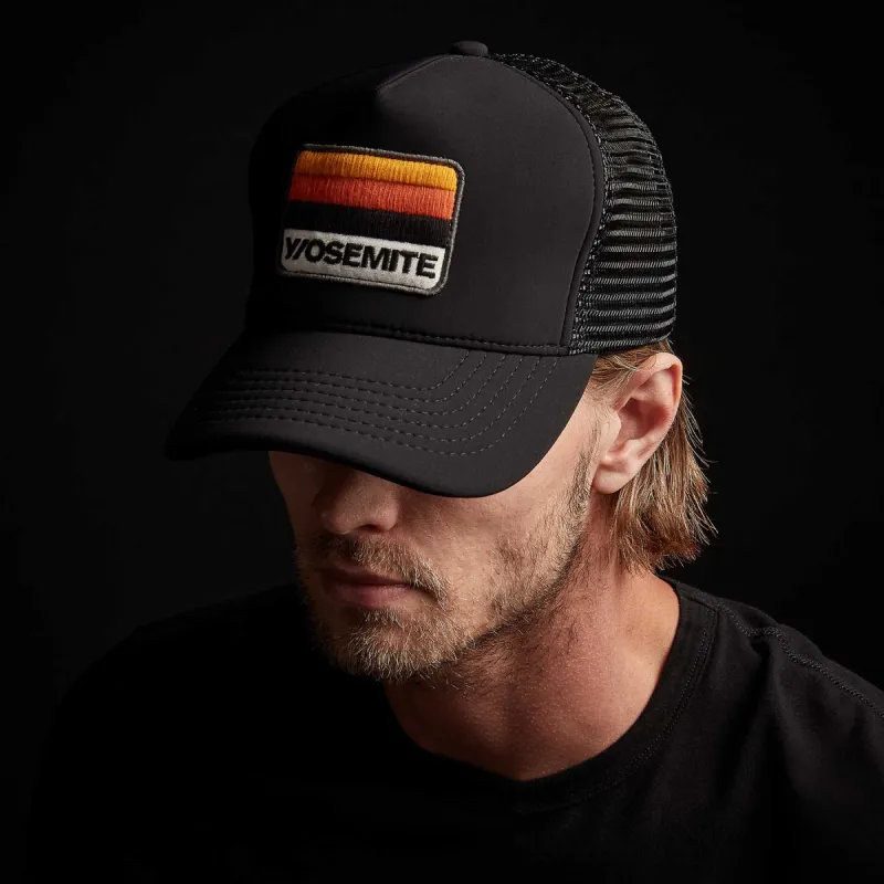 Y/OSEMITE Patch Scuba Trucker - Black made by James Perse