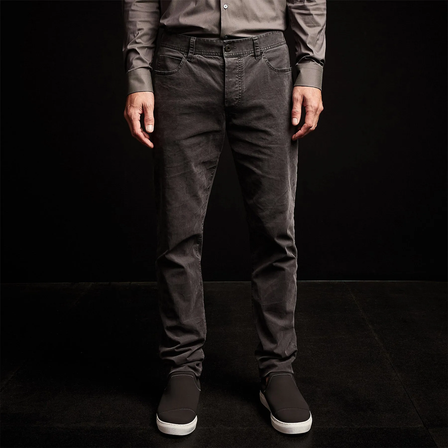 Brushed Twill 5 Pocket Pant - Magma Pigment sold by James Perse product image thumbnail 3