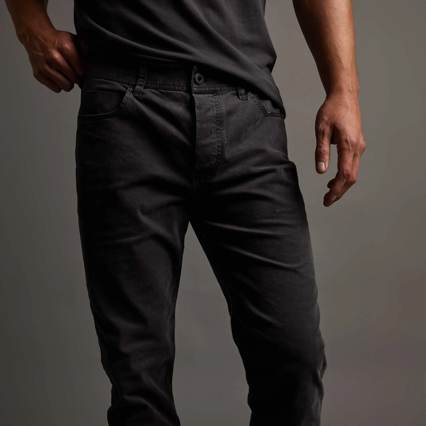 Brushed Twill 5 Pocket Pant - Magma Pigment sold by James Perse product image thumbnail 2