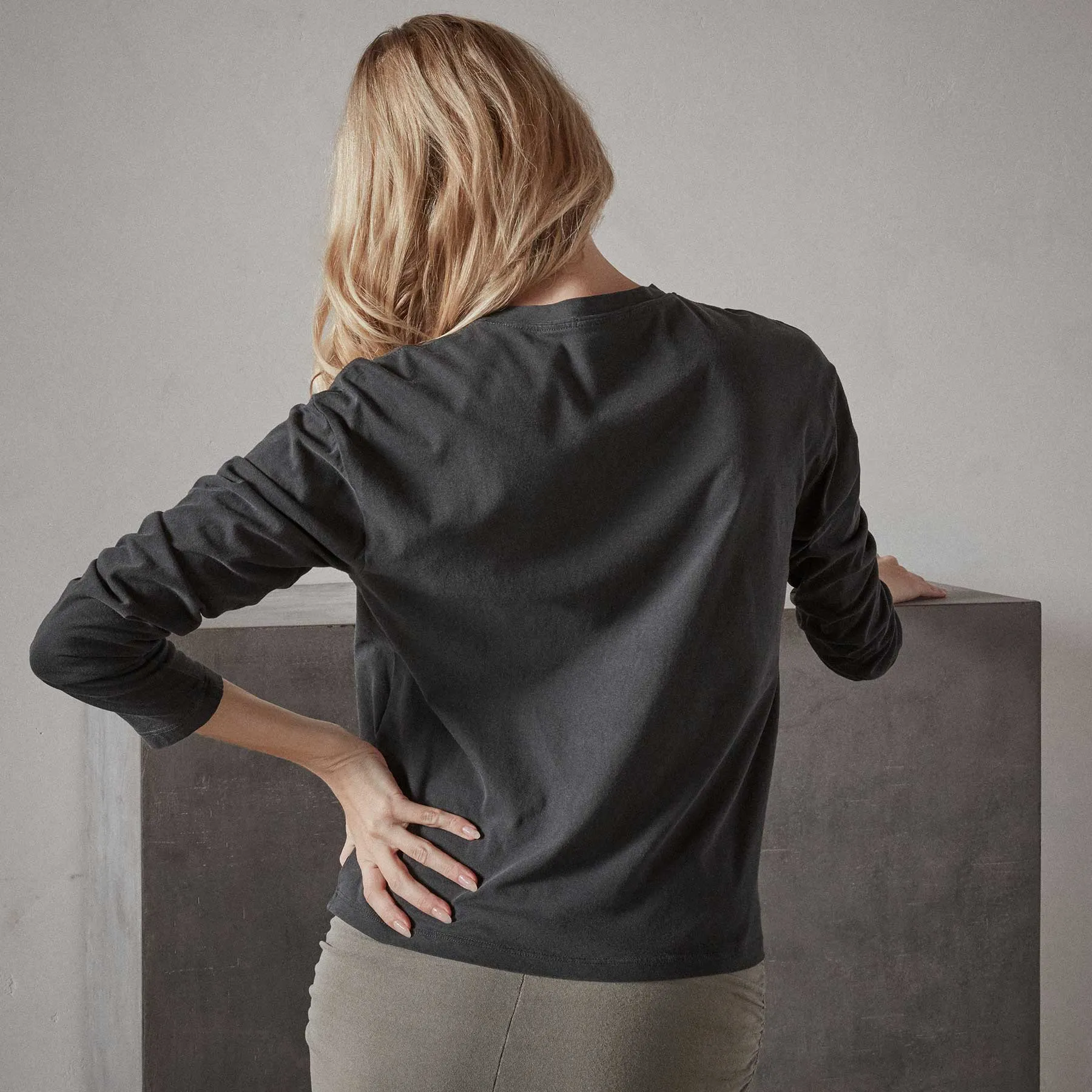 Vintage Boxy Tee - Carbon Pigment sold by James Perse product image thumbnail 4