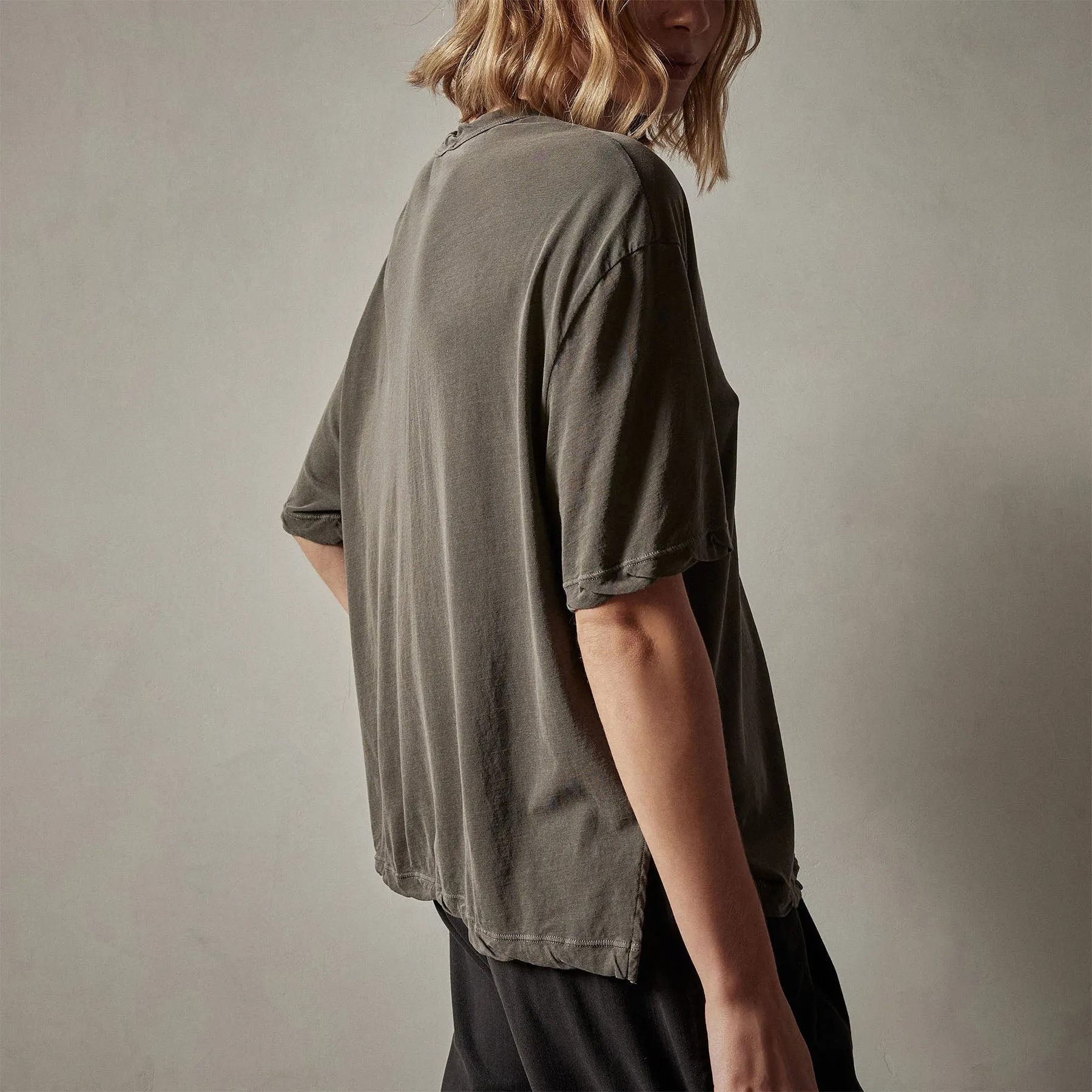 High Gauge Oversized Tee - Burro Pigment sold by James Perse product image thumbnail 4