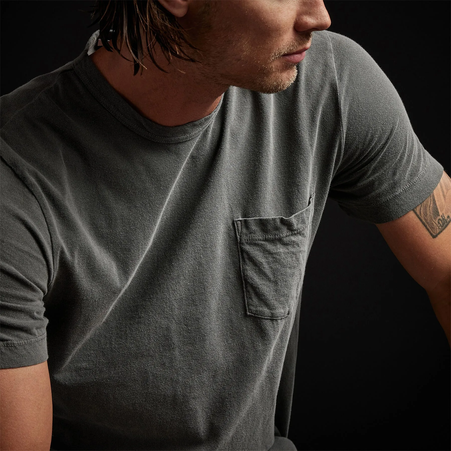 Lightweight Jersey Pocket Tee - Fin Pigment sold by James Perse product image thumbnail 2