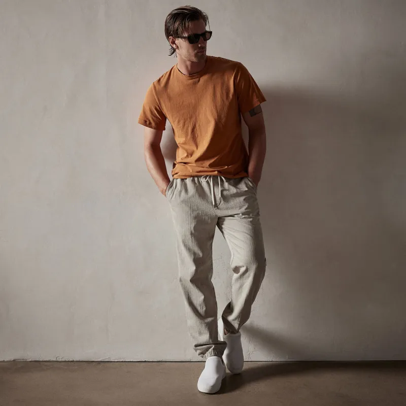 Short Sleeve Crew Neck - Citrine Pigment sold by James Perse