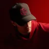 Grateful Dead Rose Embroidered Trucker Hat - Carbon Grey sold by James Perse