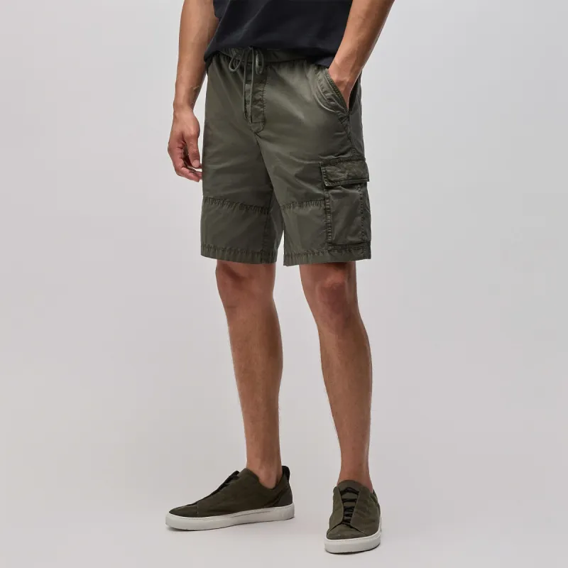 Stretch Poplin Cargo Short - Palm Pigment sold by James Perse