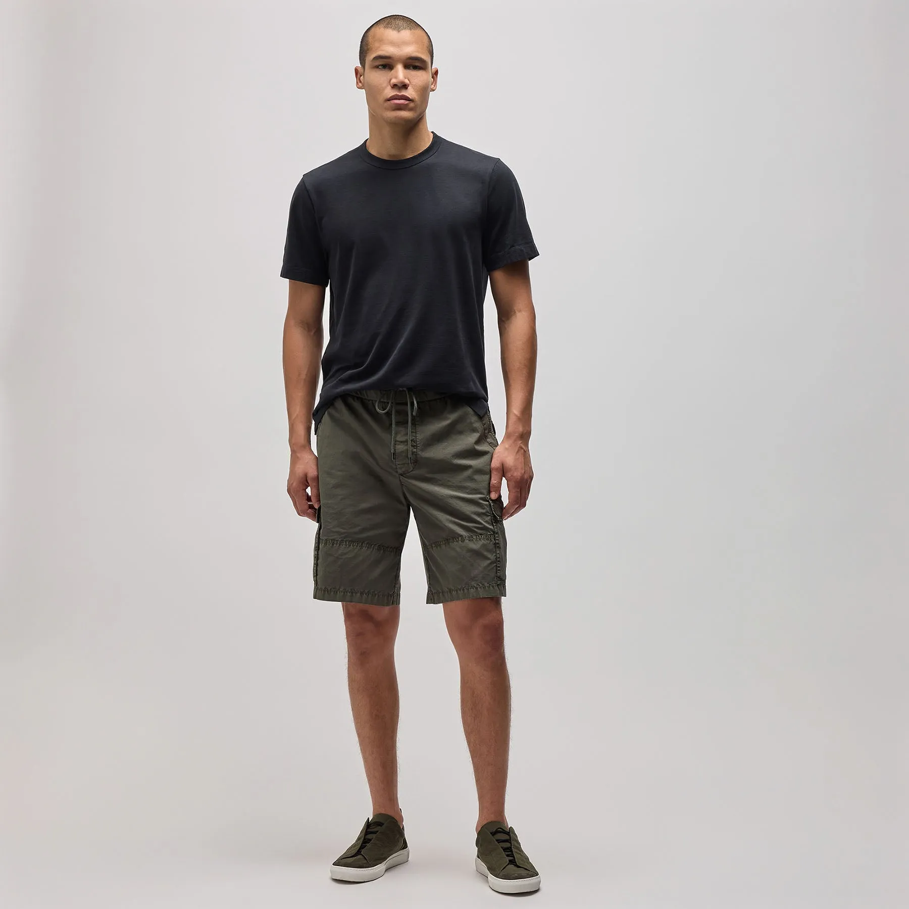Stretch Poplin Cargo Short - Palm Pigment sold by James Perse product image thumbnail 3
