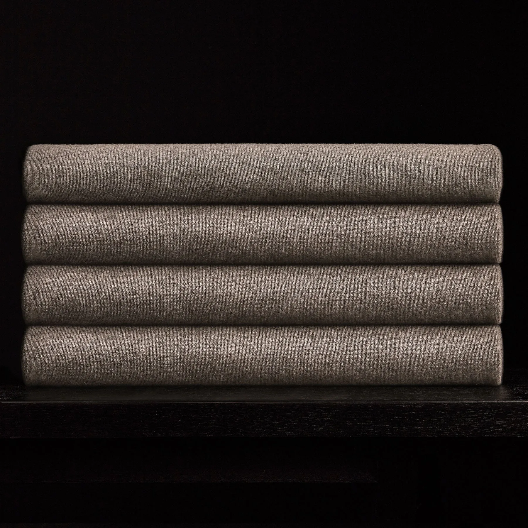 Men's Thermal Knit Lounge Set With Cashmere Blanket - Dapple/Taupe Melange sold by James Perse product image thumbnail 5