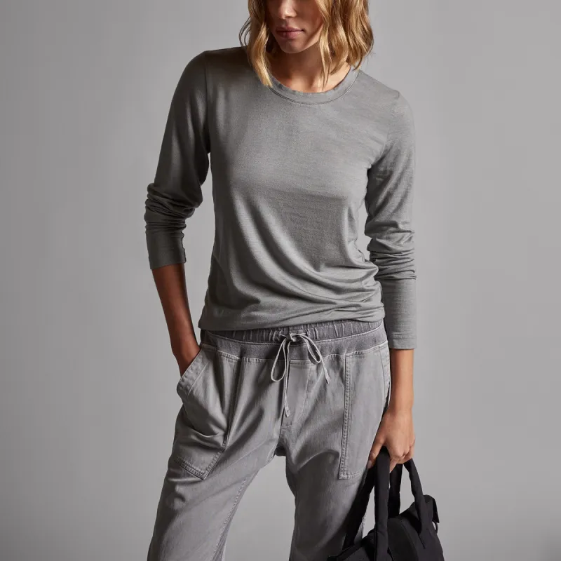 Tencel Cashmere Crewneck - Breeze sold by James Perse