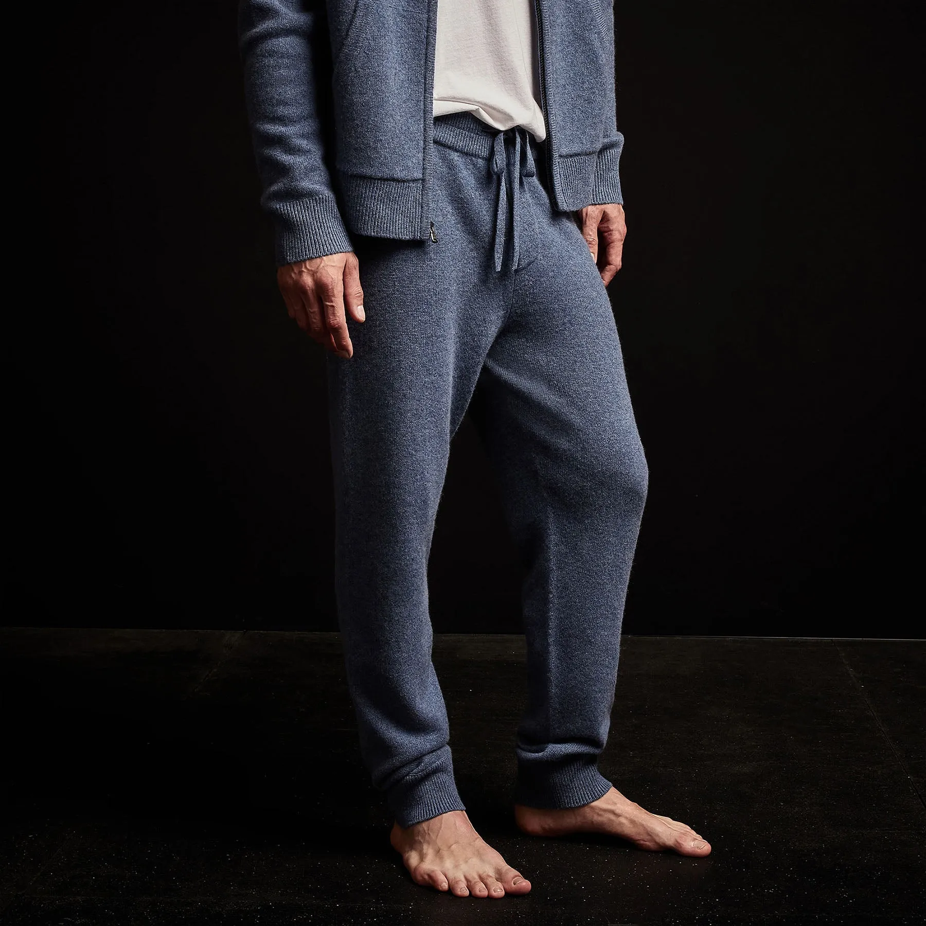 Recycled Cashmere Track Pant - Denim sold by James Perse product image thumbnail 2