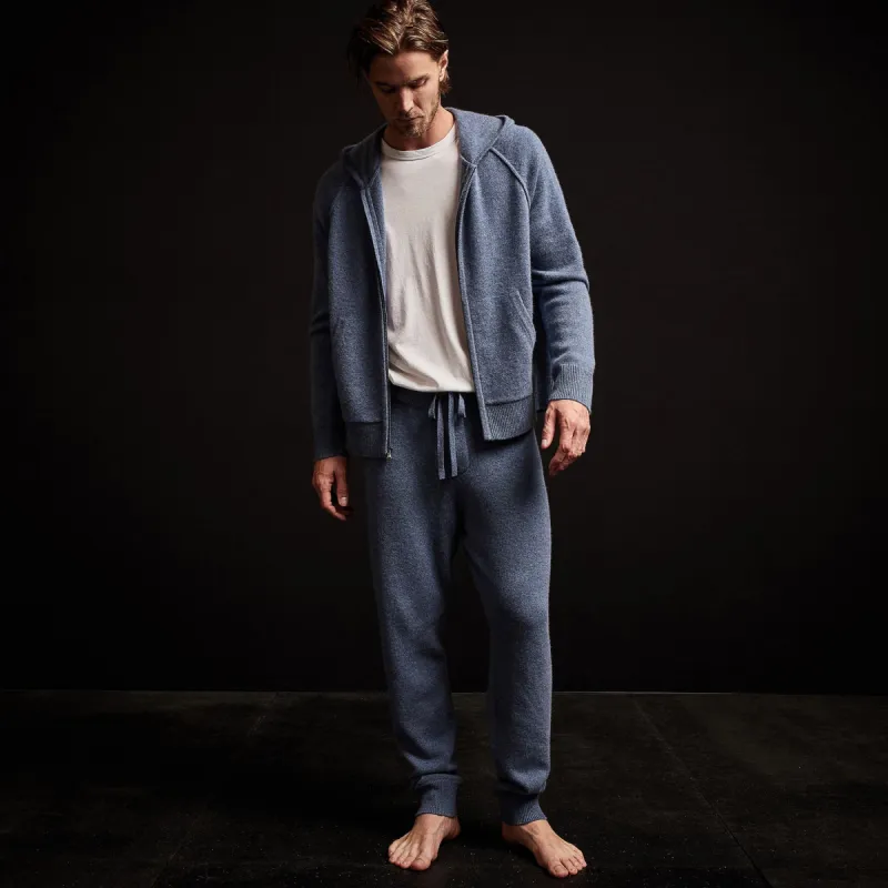 Recycled Cashmere Track Pant - Denim sold by James Perse